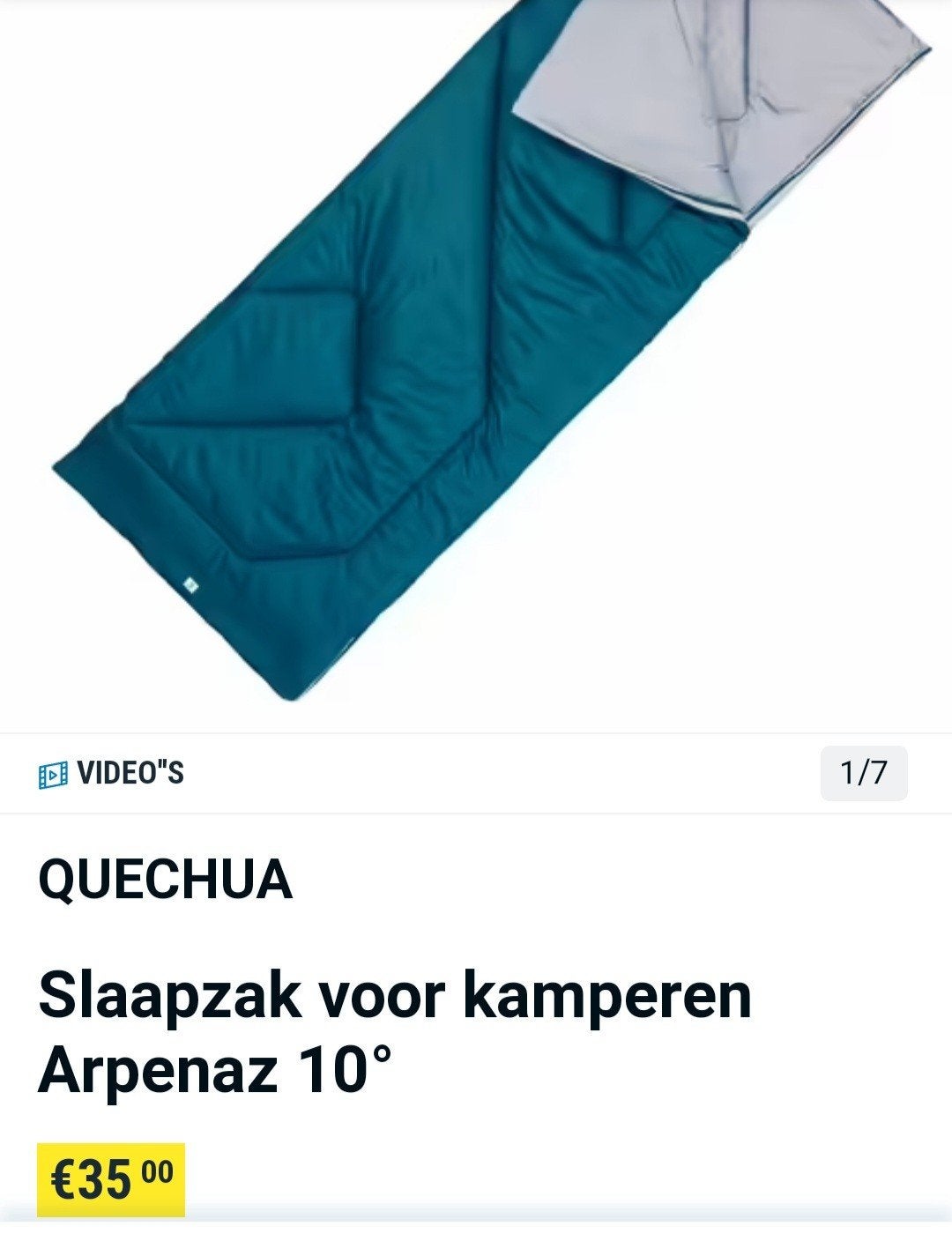 Slaapzak NIEUWSTAAT ‼️, Caravans en Kamperen, Ophalen of Verzenden, Zo goed als nieuw