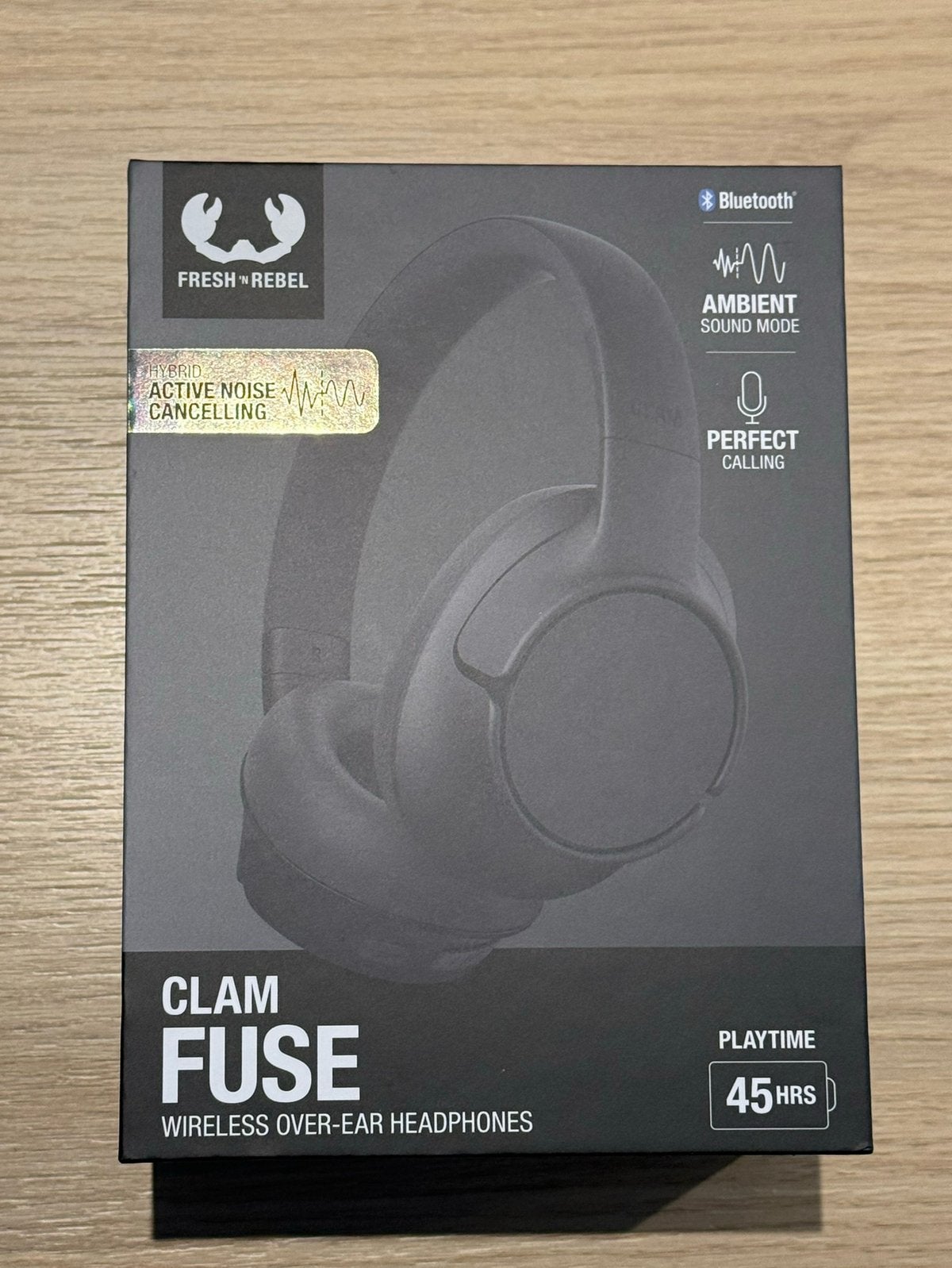 Fresh ‘n Rebel Clam Fuse draadloze over-ear headphone, Ophalen, Zo goed als nieuw, Over-ear, Bluetooth