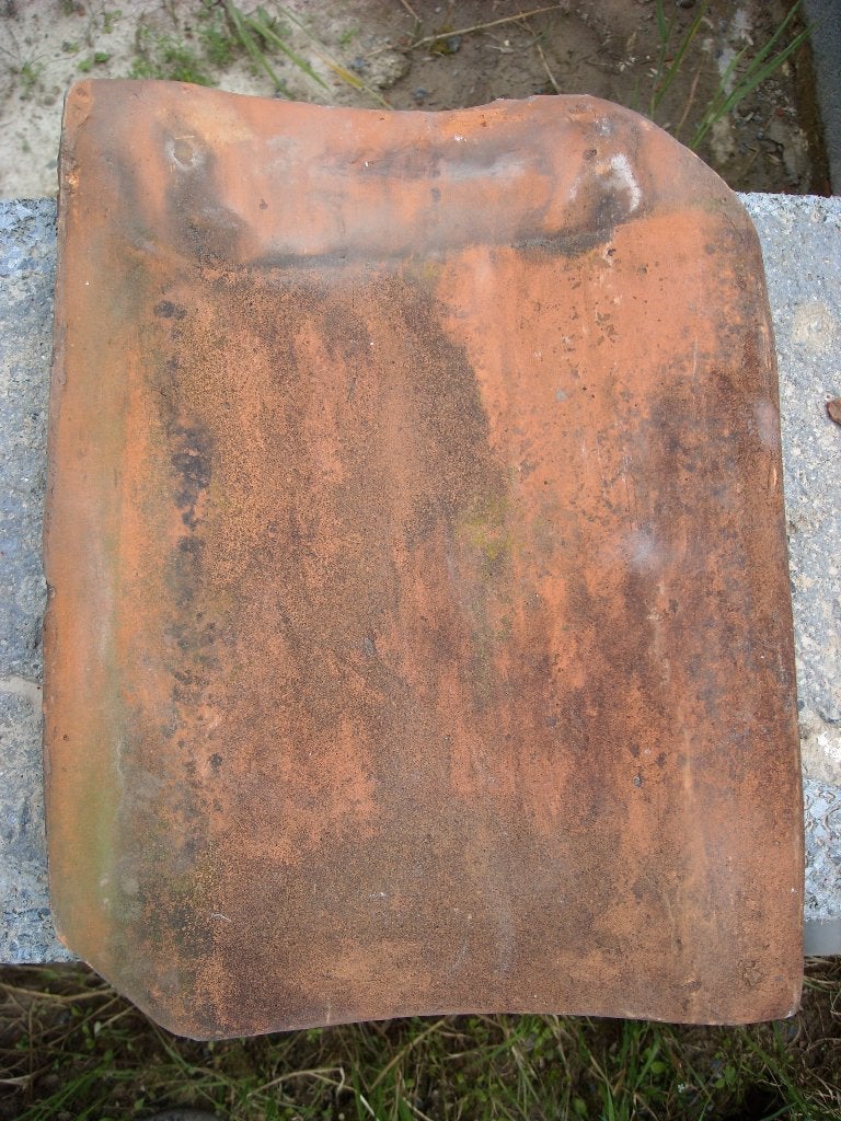 dakpannen, Pierre ou Argile, Enlèvement, Utilisé, Rouge