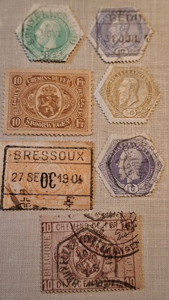 Timbres Léopold 2 Belgique, Envoi