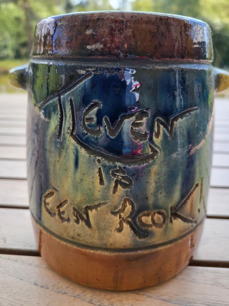 Vintage vlaams aardewerk tabakspot, Antiek en Kunst, Ophalen of Verzenden