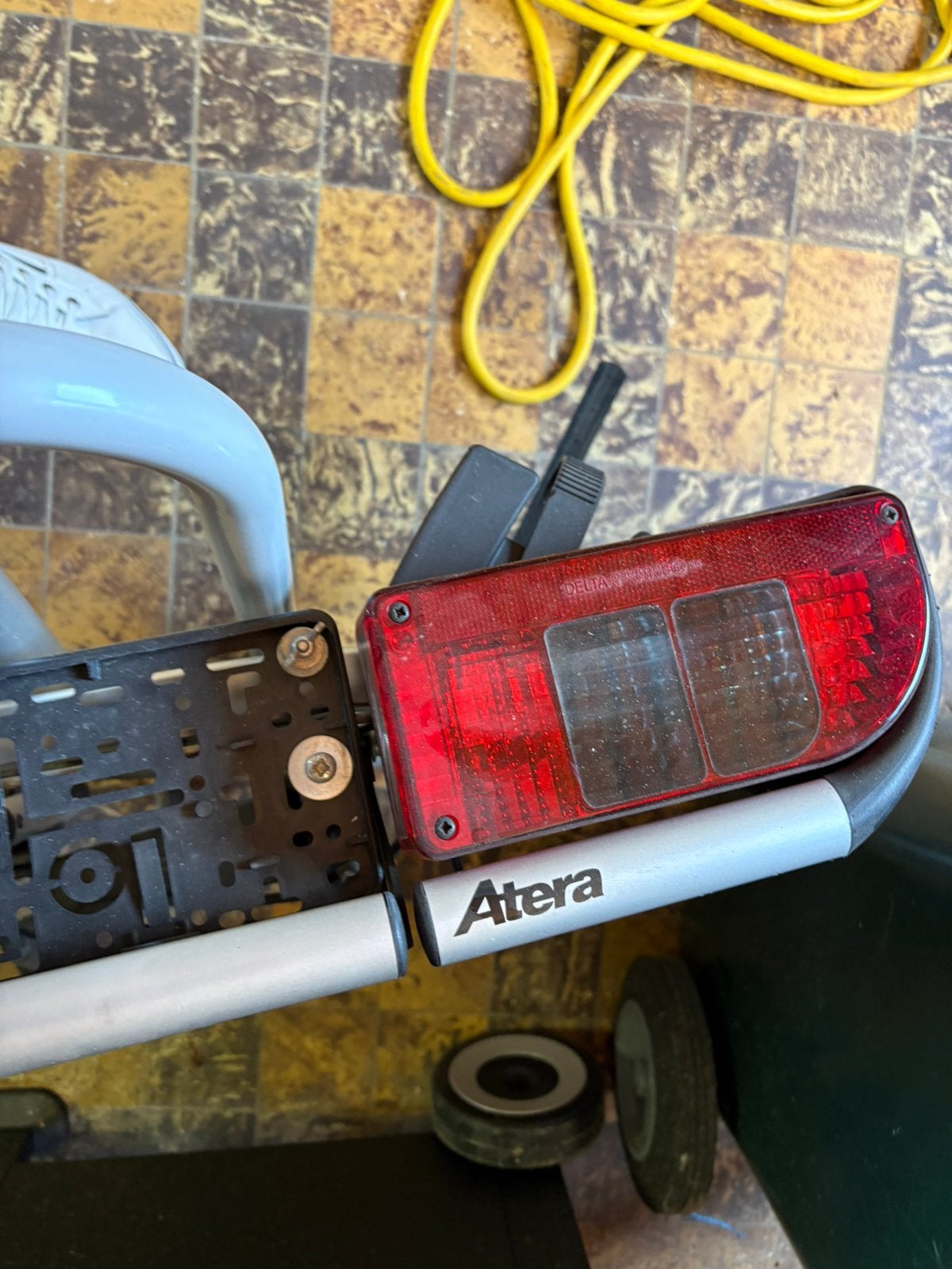 Fietsdrager op auto, Ophalen
