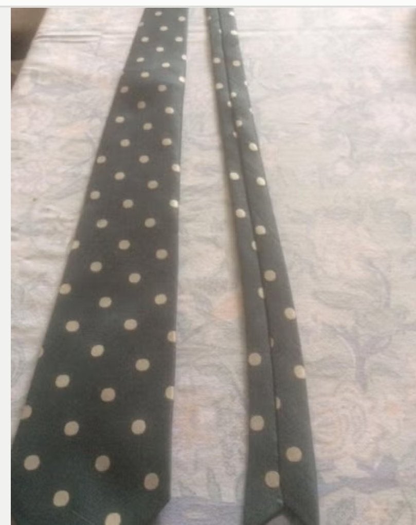 Stropdas vintage, Ophalen of Verzenden, Zo goed als nieuw, Groen, Met patroon