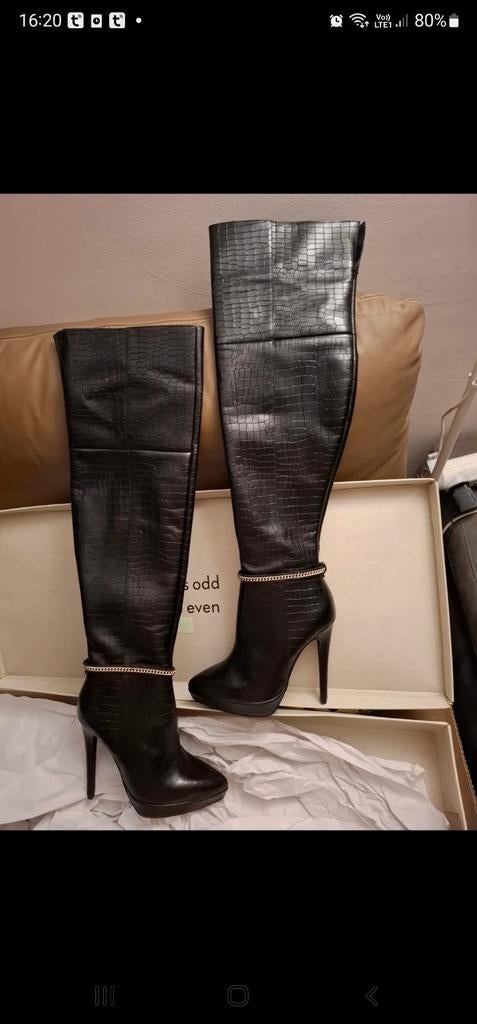 Nieuwe zwarte laarzen maat 38, Kleding | Dames, Schoenen, Ophalen, Hoge laarzen