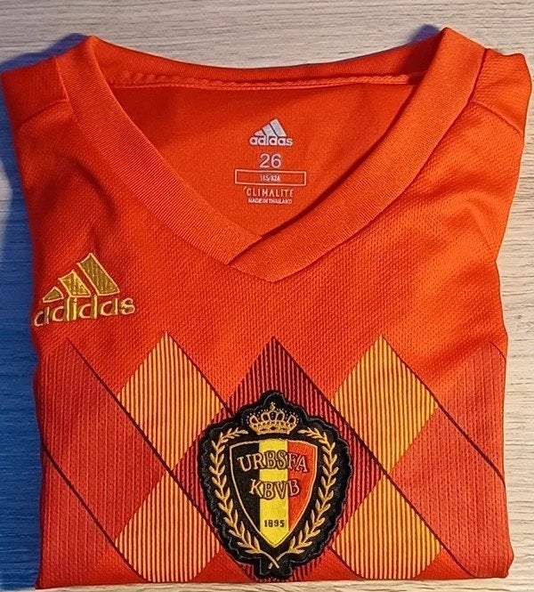Maillot Belgique Coupe du Monde 2018 Taille XS / 13-14 ans, Envoi, Utilisé, Maillot
