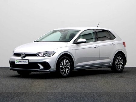 Volkswagen Polo 1.0 TSI 95 PK DSG AUTOMAAT, Auto's, Volkswagen, Adaptive Cruise Control, Berline, Zilver of Grijs, Polo