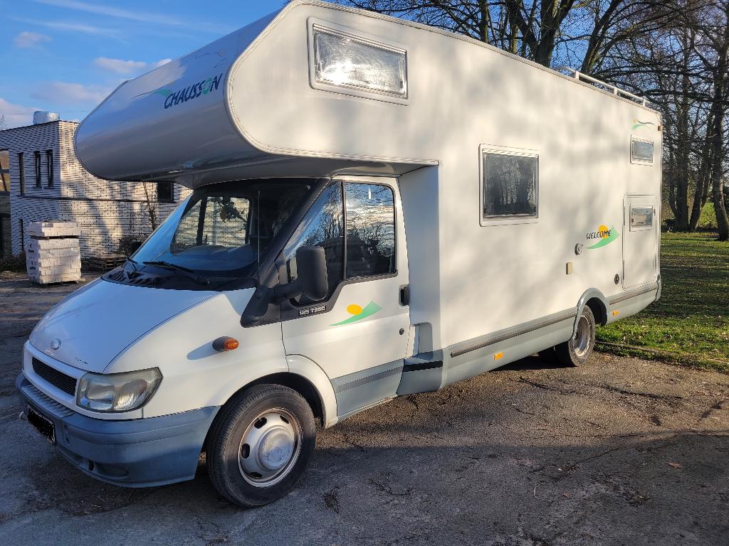 Camper 6 plaats, Caravans en Kamperen, Mobilhomes, Particulier, meer dan 6, Chausson, Ford, Diesel, Handgeschakeld, 6 tot 7 meter