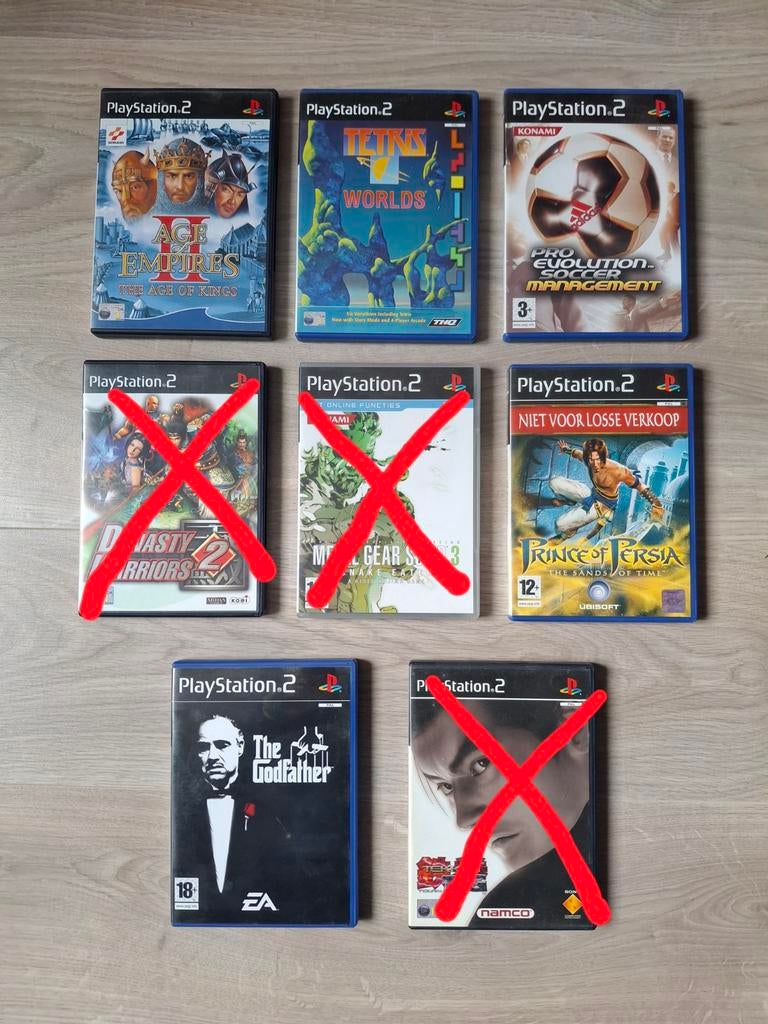 Playstation 2 games, Ophalen, Gebruikt