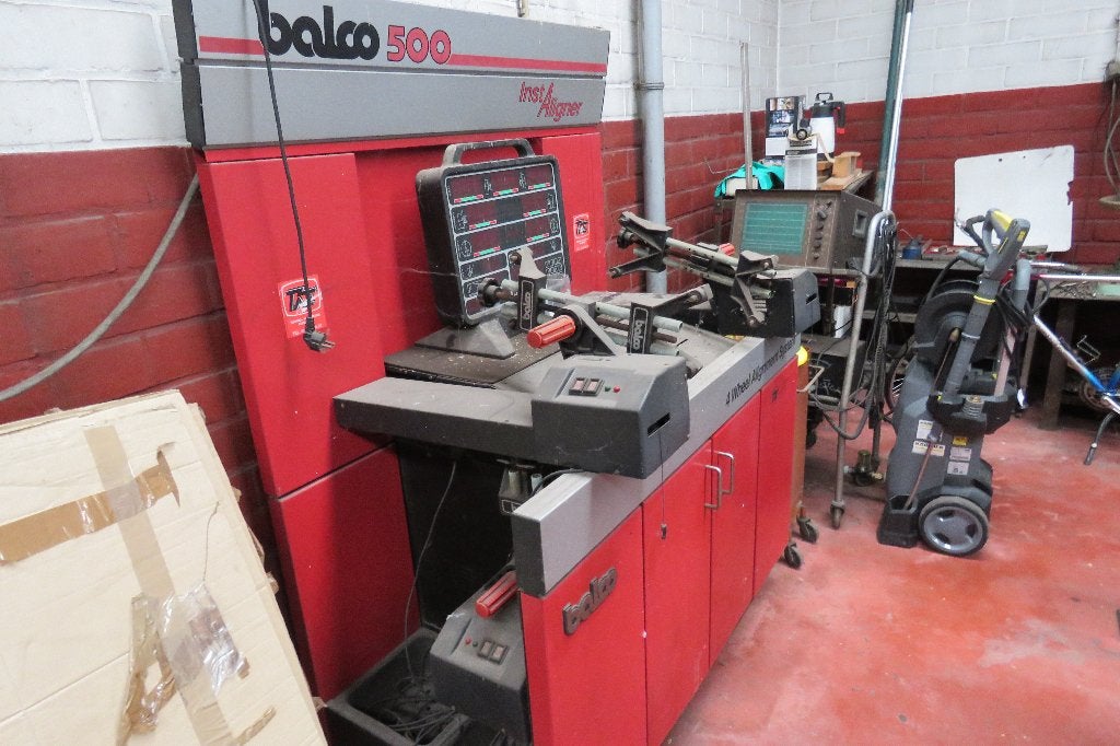 Balco 500 uitlijn toestel, Ophalen, Gebruikt