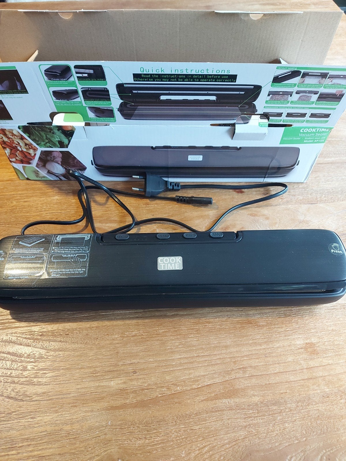 Vacumeermachine, Ophalen