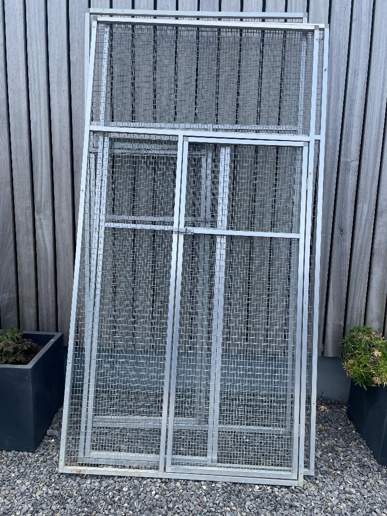 Panneaux de volière aluminium, Dieren en Toebehoren, Vogels | Hokken en Kooien, Zo goed als nieuw, Volière, Aluminium, Ophalen