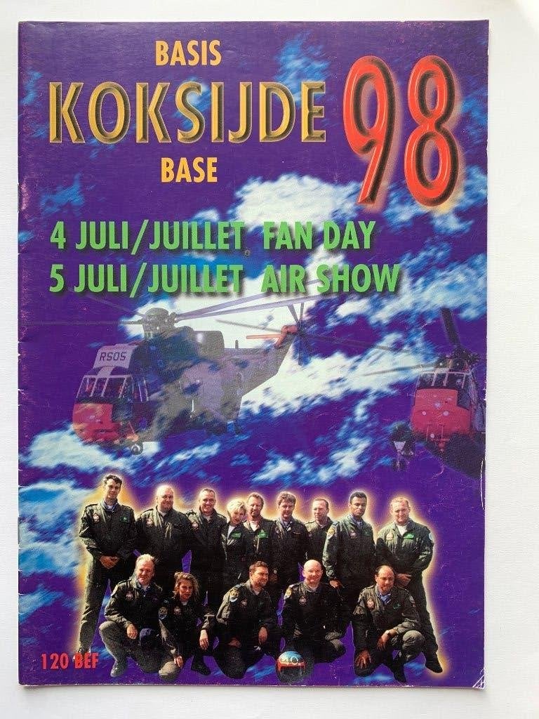 Programmaboekje Airshow Koksijde 1998 Windkracht 10, Collections, Objets militaires | Général, Armée de l'air, Enlèvement ou Envoi
