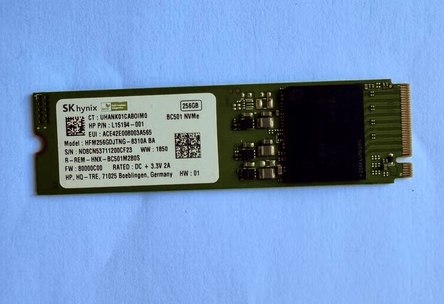 SSD 256GB M2 NVMe, Enlèvement ou Envoi, SSD, Interne, SKHYNIX