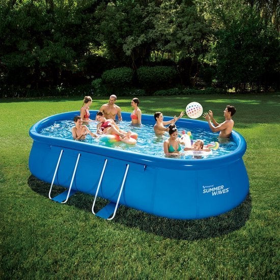 Zwembad Intex 'frame oval pool', 300 cm of meer, Zo goed als nieuw, Ovaal, Ophalen