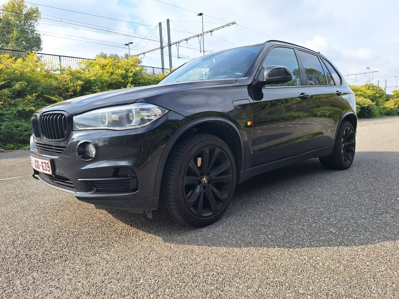 BMW X5 xDrive40e _ Hypride Benzine, Auto's, Automaat, 1995 cc, Zwart, Leder
