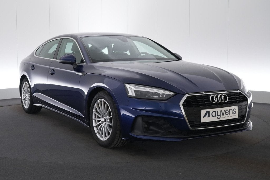 (2AJA504) AUDI A5 SPORTBACK, Auto's, 4 zetels, Gebruikt, Euro 6, Blauw