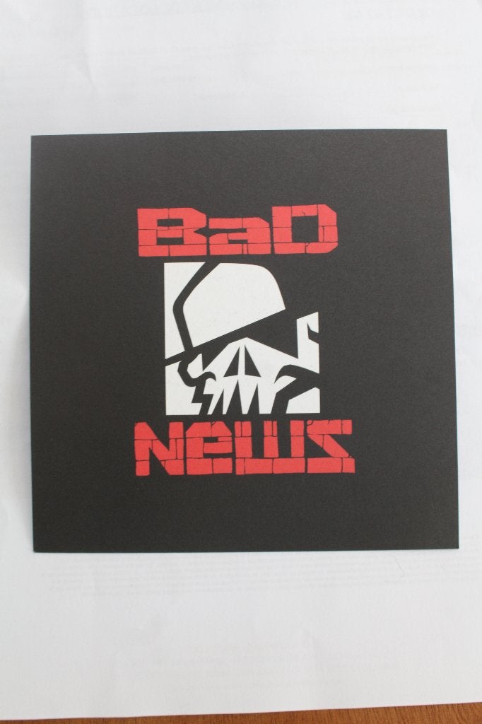 Bad News : carton invitation expo graffiti 2006 - Montana, Antiek en Kunst, Ophalen of Verzenden