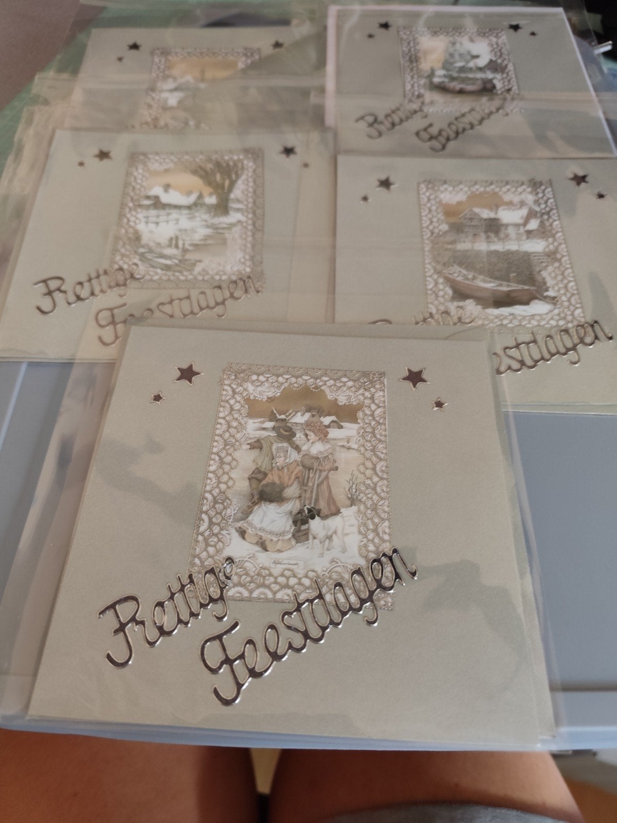 te koop verschillende zelfgemaakte wenskaarten, Ophalen, Nieuw, Papier of Karton, Scrap