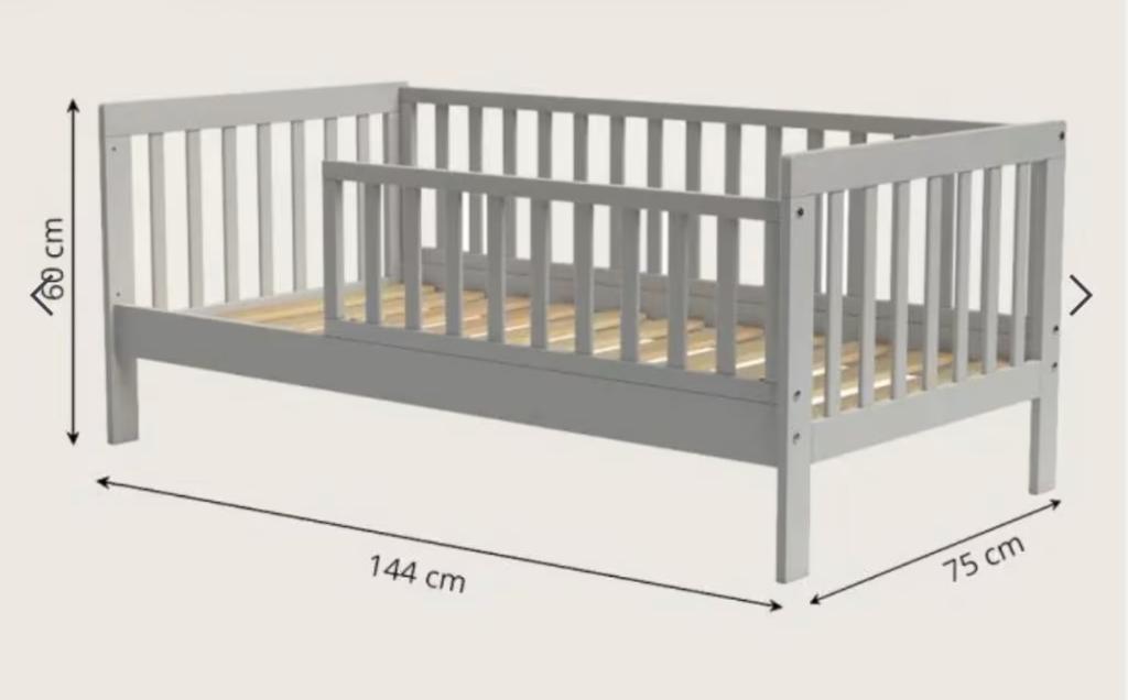 Peuterbed, Kinderen en Baby's, Kinderkamer | Bedden, Ophalen, Gebruikt, 70 tot 85 cm, 140 tot 160 cm