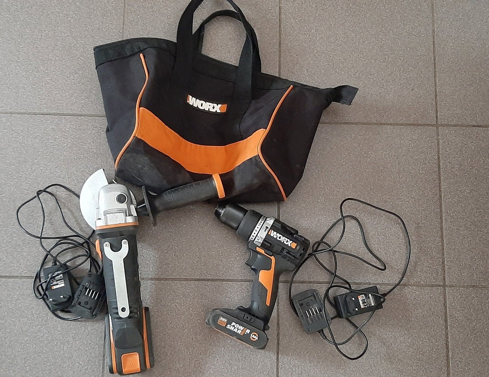 viseuse et disqueuse worx, Ophalen, Gebruikt