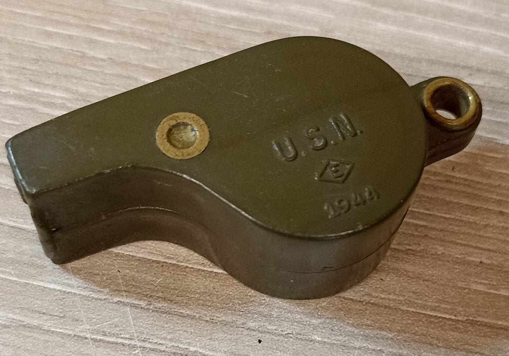 Sifflet réglementaire US Navy USN 1944 original ww2, Collections, Envoi, Marine, Autres types