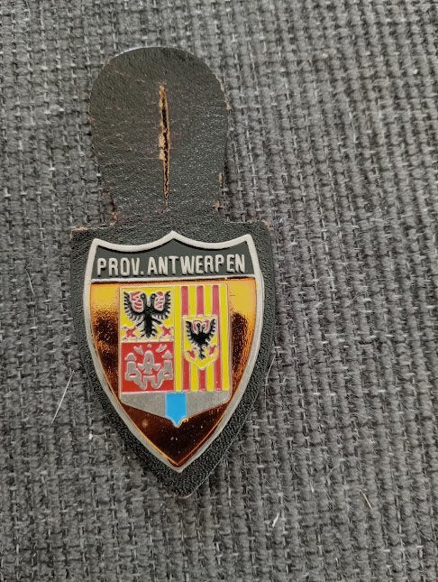 Oude Borstzakhanger  van de provinciale politie, Verzamelen, Militaria | Algemeen, Ophalen of Verzenden, Rijkswacht, Embleem of Badge