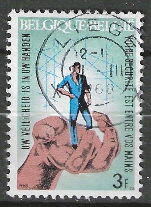 Belgie 1968 - Yvert/OBP 1444 - Arbeidsongevallen - 3 F. (ST), Postzegels en Munten, Verzenden, Gestempeld, Gestempeld