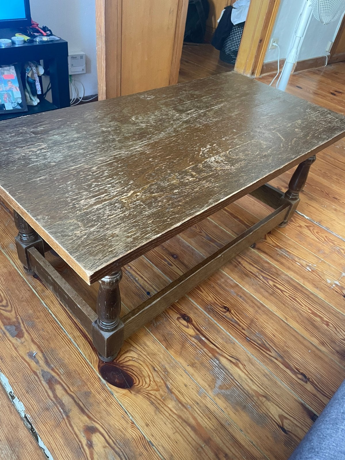 Table basse bois, Maison & Meubles, Tables | Tables de salon, Enlèvement, Comme neuf