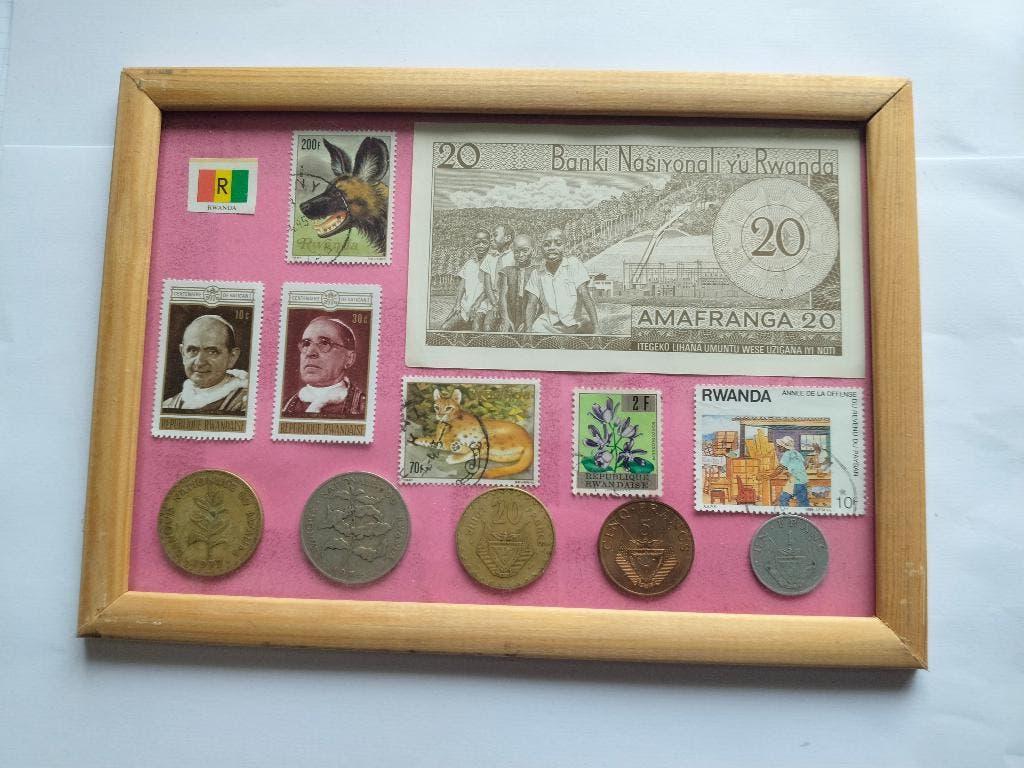 postzegels ,munten , Rwanda, Postzegels en Munten, Munten | Afrika, Ophalen of Verzenden, Overige landen, Setje
