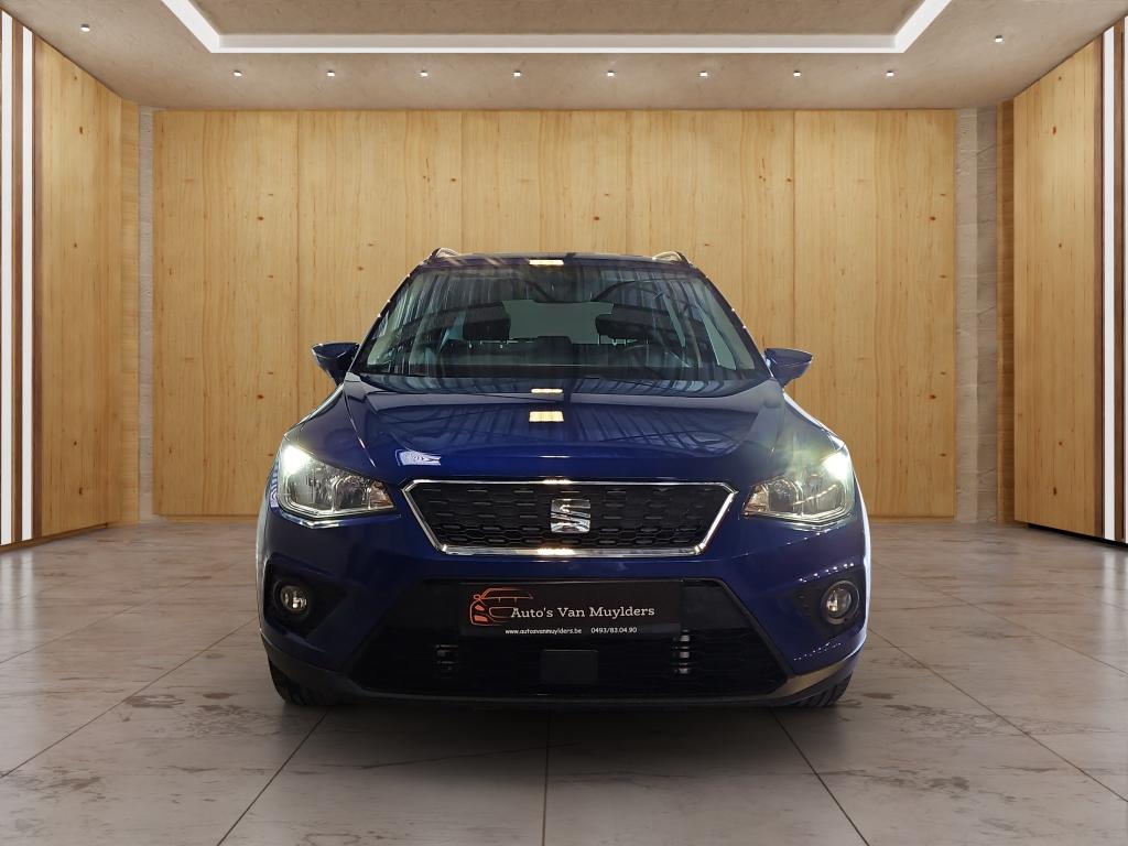 Seat Arona 1.0 benzine  DSG  68700KM  12 MAANDEN GARANTIE, Auto's, Stof, Blauw, https://public.car-pass.be/vhr/df8a748c-7b8d-4fec-a1d0-c0d2e4124e86