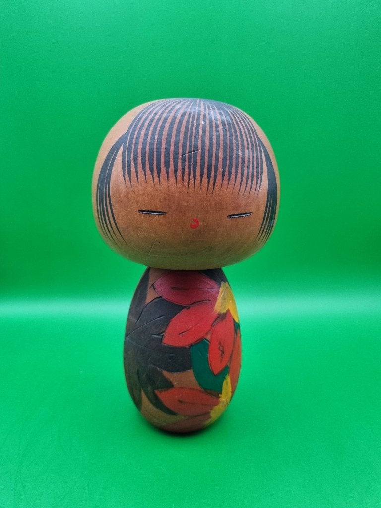Kokeshi vintage « Yamazato » de (probablement) Yuji Kawase, Enlèvement ou Envoi, Japon, Bois, 17 cm