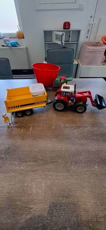 Tracteur + remorque Playmobil Ref: 70131, Comme neuf, Véhicule, Country, Kit complet