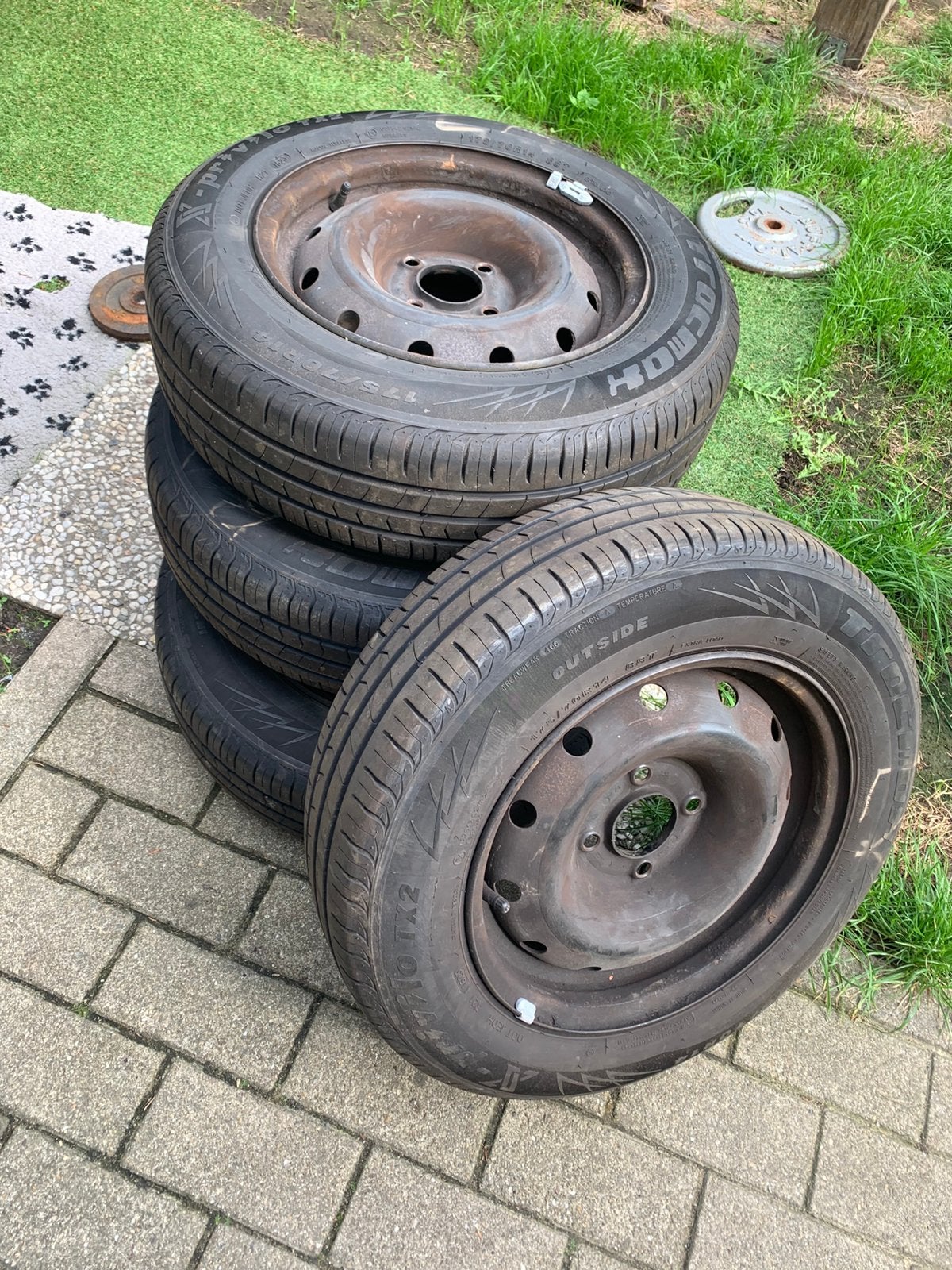 Banden voor auto 4 stuks  175/70 R14, Enlèvement, Utilisé
