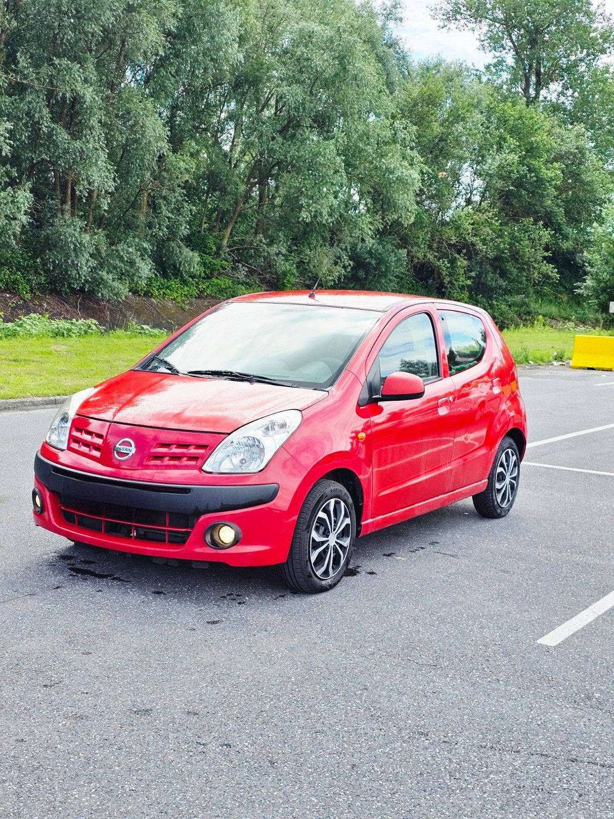 Nissan Pixo 1.0 Benzine Euro 5 Airco Gekeurd, Autos, Nissan, Rouge, Euro 5, Achat, 5 portes