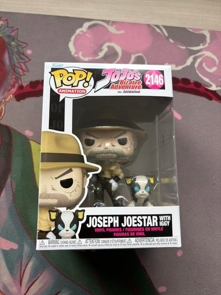 Funko Pop 2146 Joseph Joestar L'étrange aventure d'Iggy Jojo, Enlèvement ou Envoi, Comme neuf