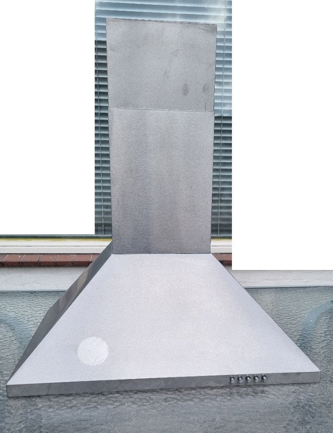 Te koop Afzuigkap decoratief piramide 60cm, Ophalen, Wandschouwkap, Motor, Zo goed als nieuw