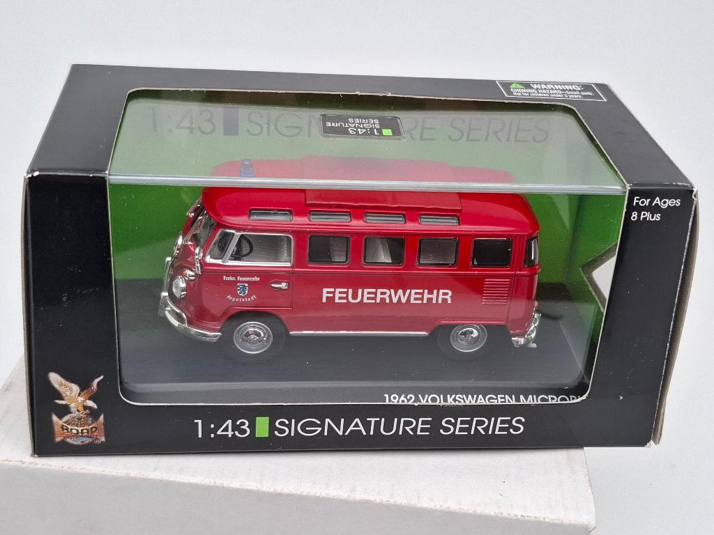 VW T1 Feuerwehr Ingolstadt (1962) Volkswagen Microbus 1/43, Verzenden, Zo goed als nieuw, Bus of Vrachtwagen, Overige merken