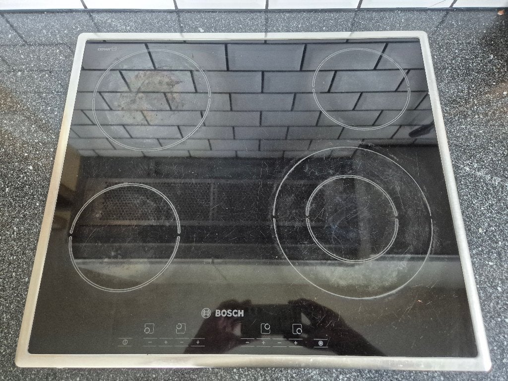 kookplaat keramisch, Ophalen, Gebruikt, Keramisch, 4 kookzones