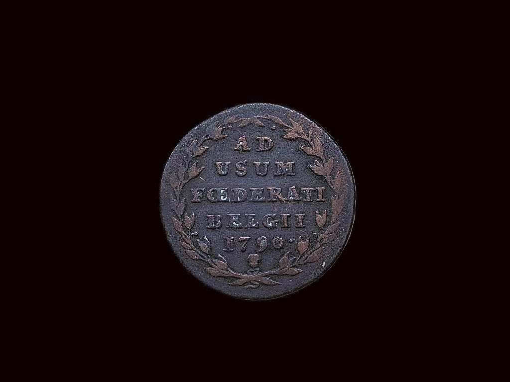Double liards 1790 Révolution Brabançonne, Ophalen of Verzenden, Overig