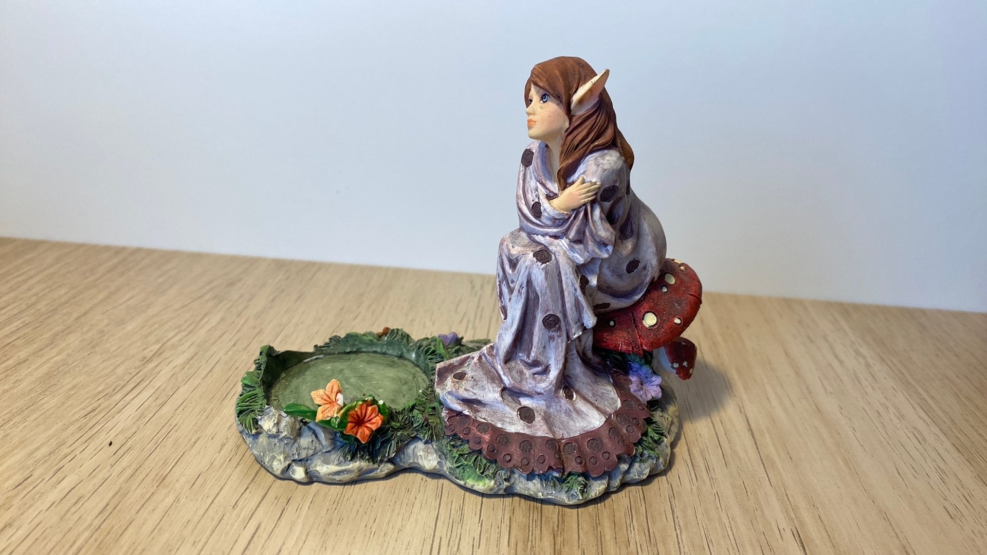 Theelichthouder elf op paddestoel, Peint, Enlèvement ou Envoi, Figurine(s), Autres types