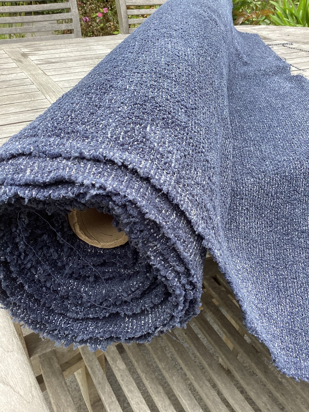 Zware meubelstof( blauw ), Ophalen, Zo goed als nieuw, Blauw