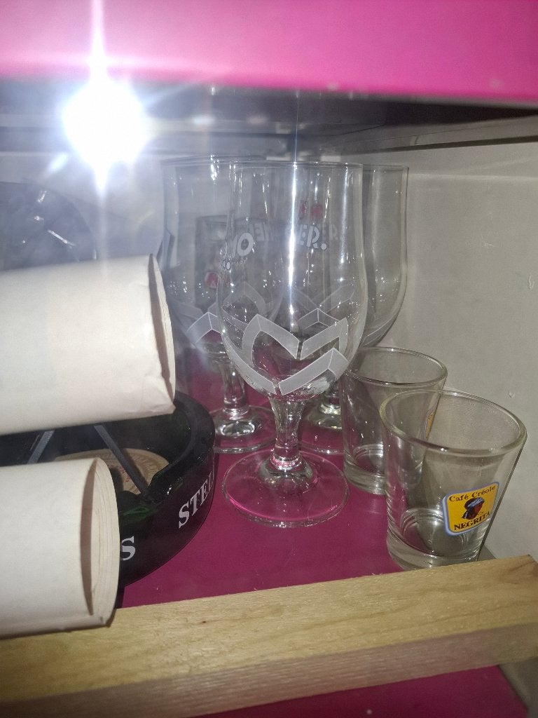 4 omer glazen, Collections, Enlèvement ou Envoi, Comme neuf, Verre ou Verres, Autres marques