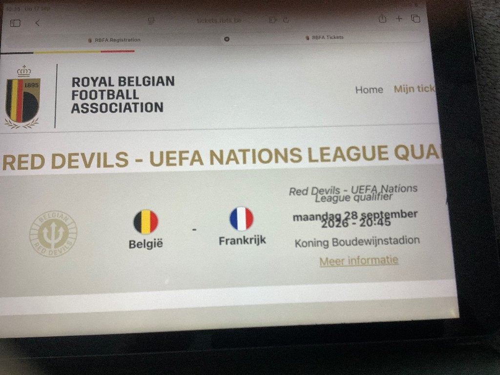 Tickets rode duivels - frankrijk, Tickets en Kaartjes