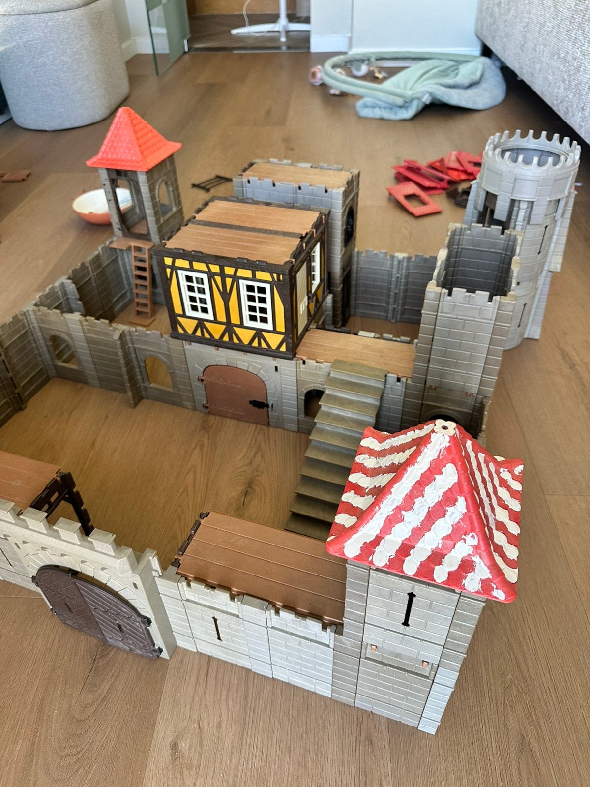 Playmobil 1993 Kasteel (3666 & 3450), Enlèvement ou Envoi, Comme neuf, Château/Fort, Pièces détachées