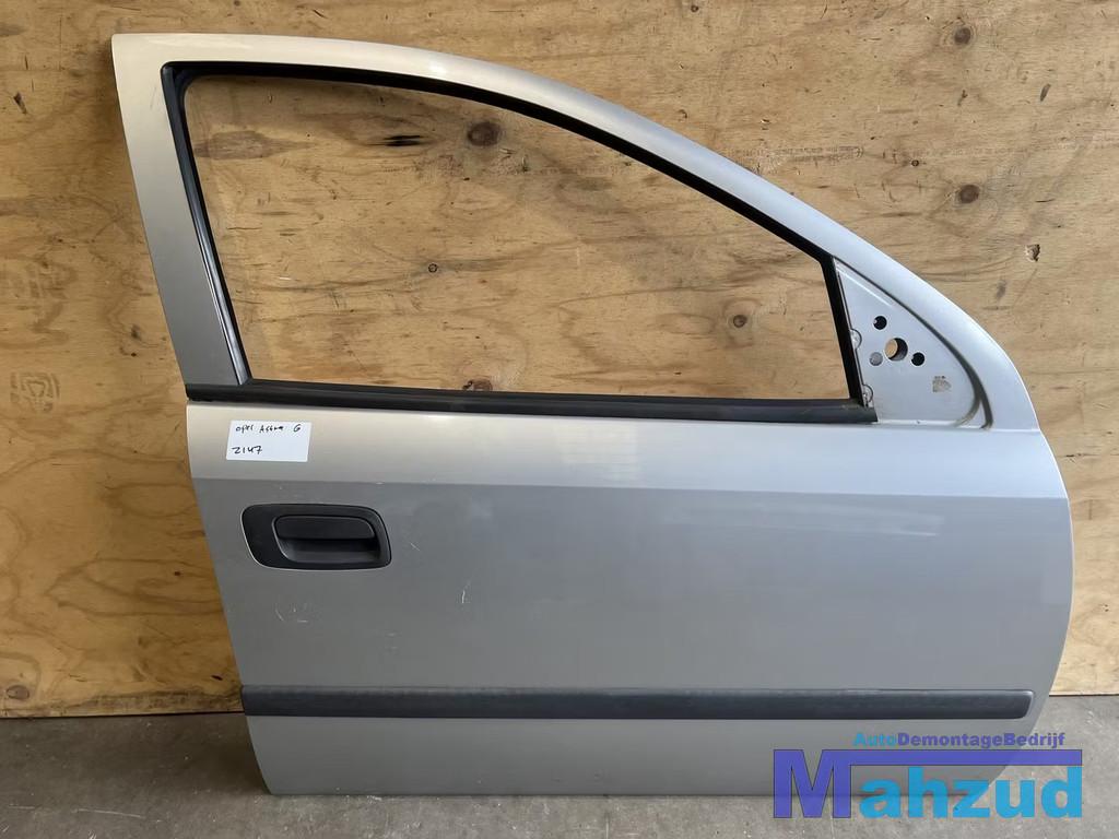 OPEL ASTRA G zilver Z147 Rechts Voor deur 1998-2003, Gebruikt, Deur, Opel Automobile GmbH, Kontakt@opel-infoservice.de