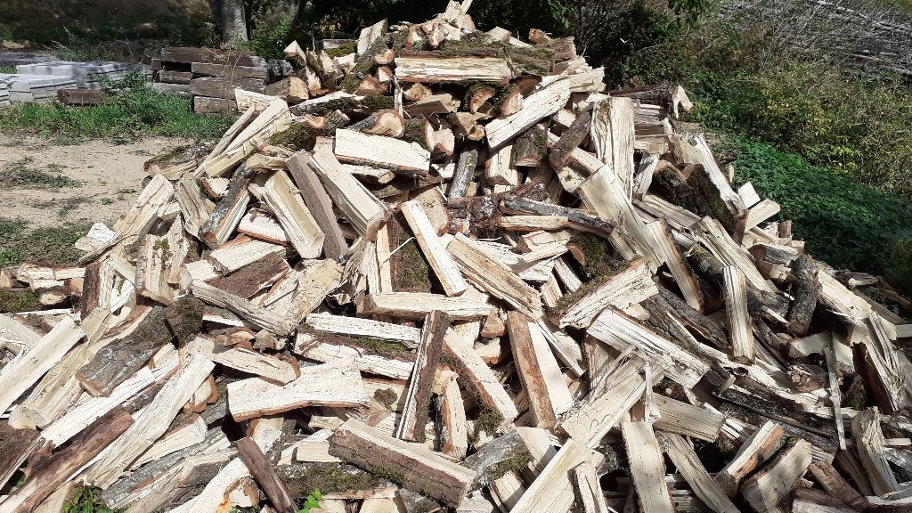 Lot de 7 stères de bois de chauffage Peuplier (40€ / stere), 3 à 6 m³, Enlèvement, Autres essences de bois, Bûches