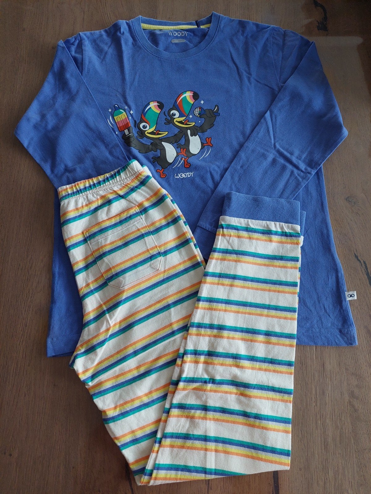 Blauwachtige pyjama Woody jongen - 10 jaar, Garçon, Enlèvement ou Envoi, Comme neuf, Vêtements de nuit ou Sous-vêtements