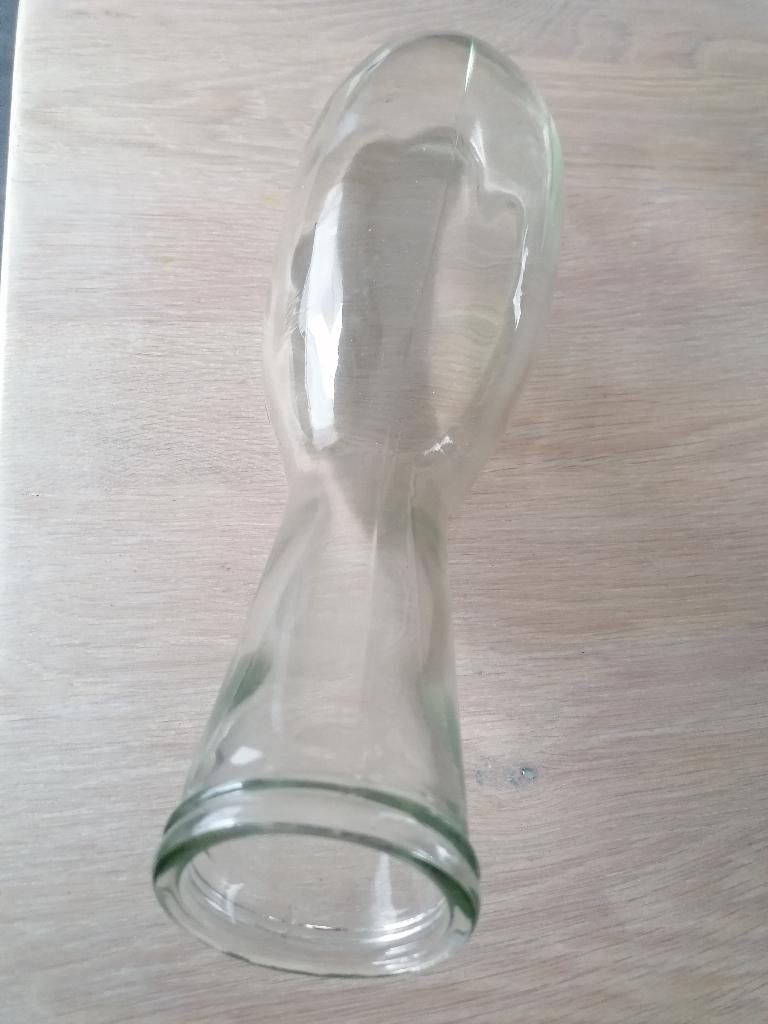 glas retro nachtfles - plasfles, Ophalen of Verzenden, Zo goed als nieuw