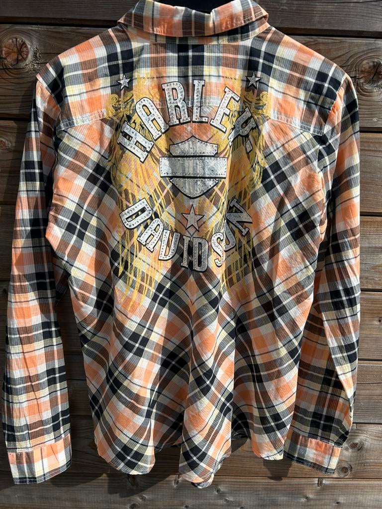 Harley Davidson Bloes Dames /M, Ophalen, Gedragen, Maat 42/44 (L), Oranje