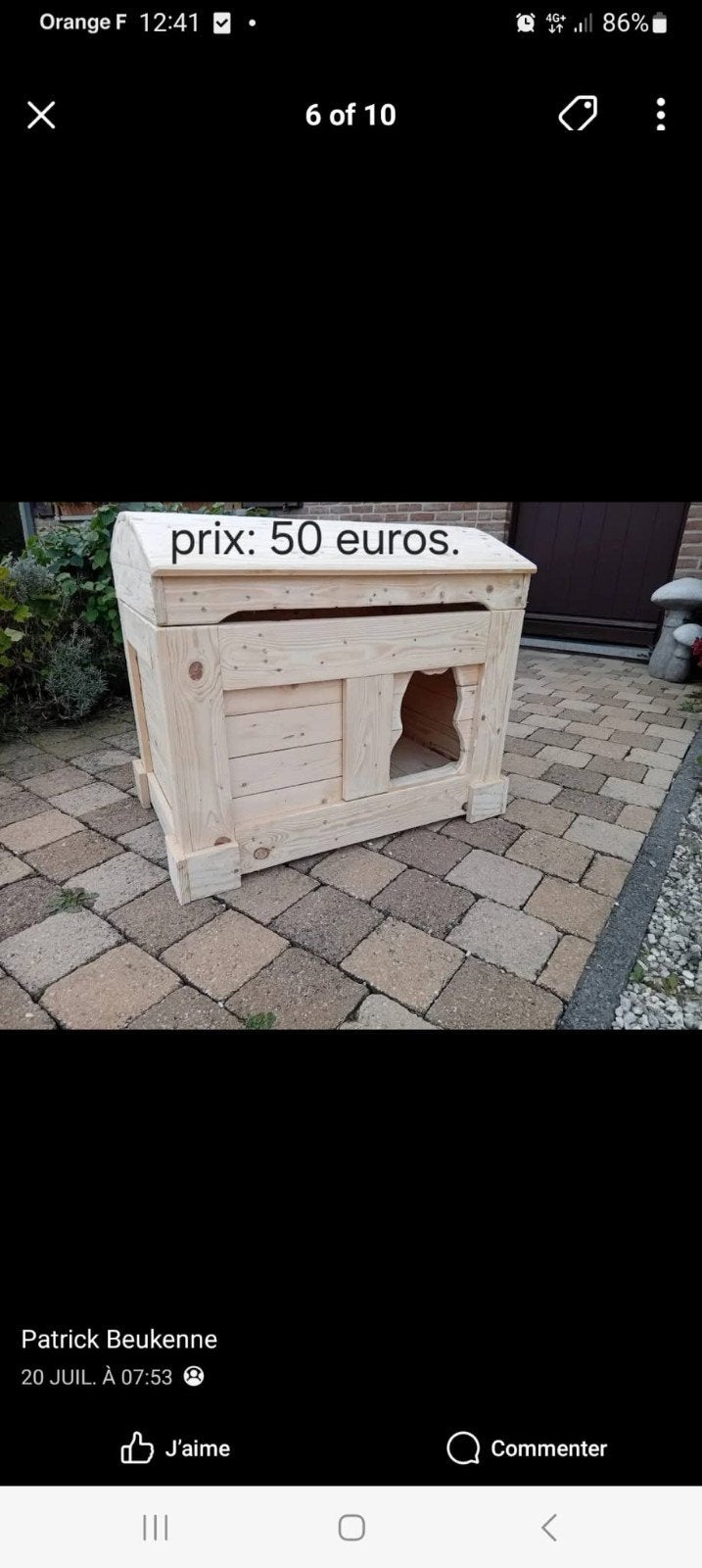 Abri pour chat., Enlèvement
